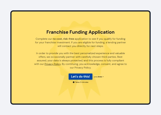 Discover franchise financing options